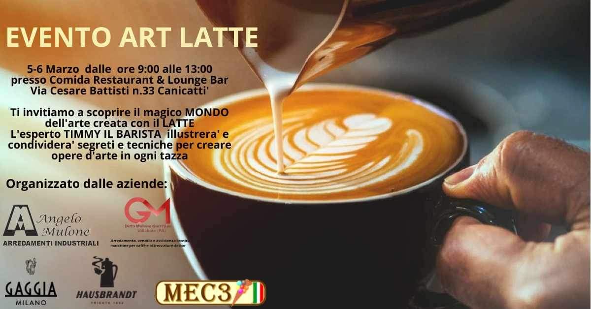 Evento art latte 5-6 marzo 2024 presso comida Canicattì con le aziende Gaggia Hausbrandt Mec 3
